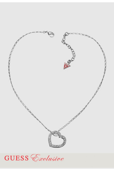Open Pave Heart Necklace