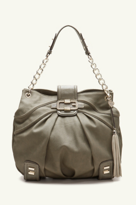 GUESS LORRAINE HOBO BAG, GREEN