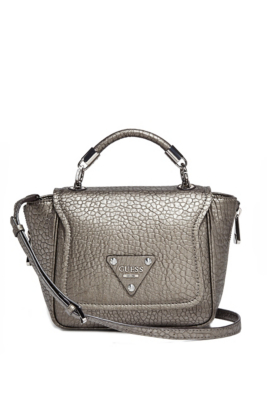 Off Beat Top Handle Cross-Body with Gunmetal-Tone Hardware