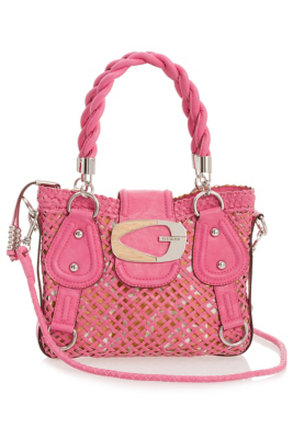 GUESS Korrin Small Satchel, PINK