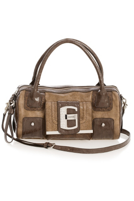 GUESS Vow Satchel, BROWN