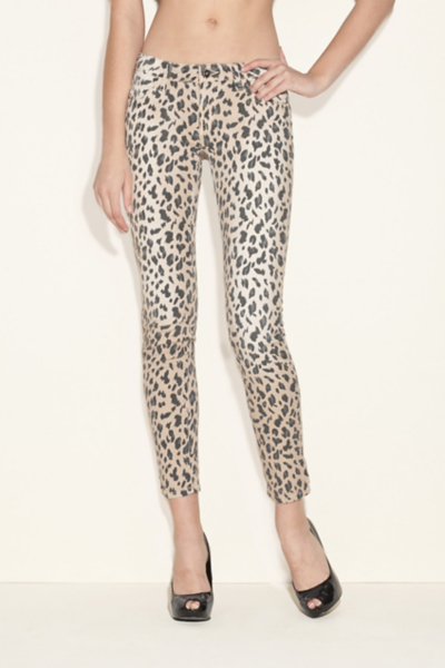 Brittney Ankle Skinny Jeans - Abstract Leopard