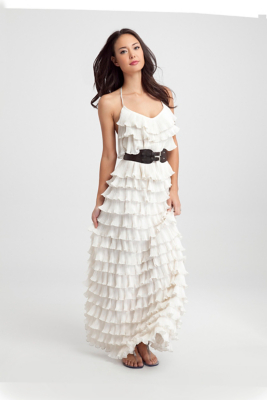 Women's Dresses: Shop cocktail, banded, maxi, ruffle, cutout, mini dresses  and more | GUESS: Kora Dress : guess ruffle designer dress maxi