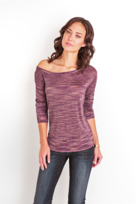 Long-Sleeve Space-Dye Sweater