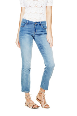 guess pencil skinny mid jeans
