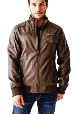 guess blue bomber jacket