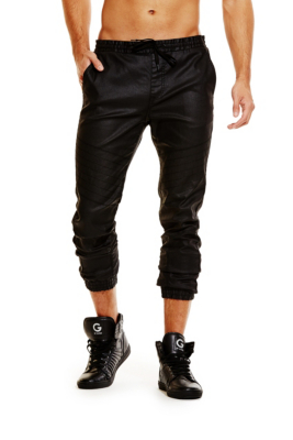 white moto joggers