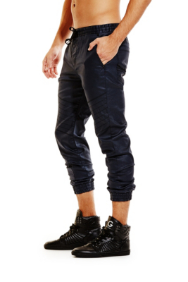 white moto joggers