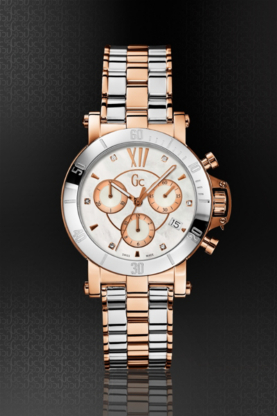 Gc Femme - Silver and Rose Gold with Diamonds