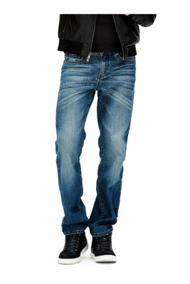 mens guess jeans with triangle