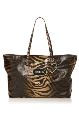 GUESS Handbag, Tigger Tote bronze