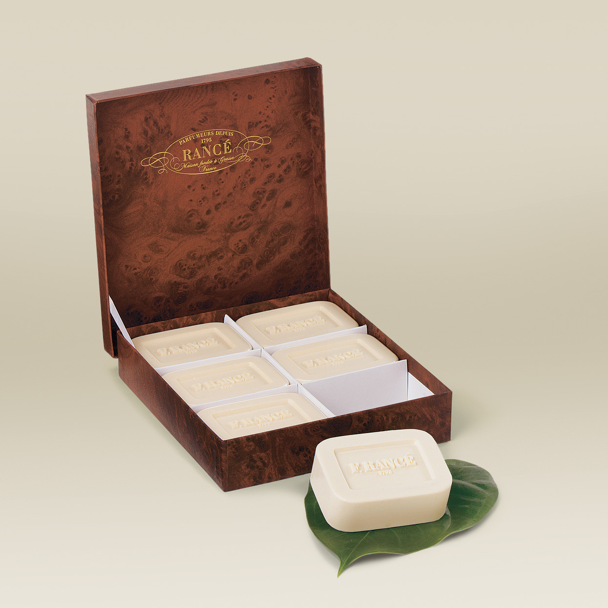RANCE SANDALWOOD SOAPS BOX OF 6