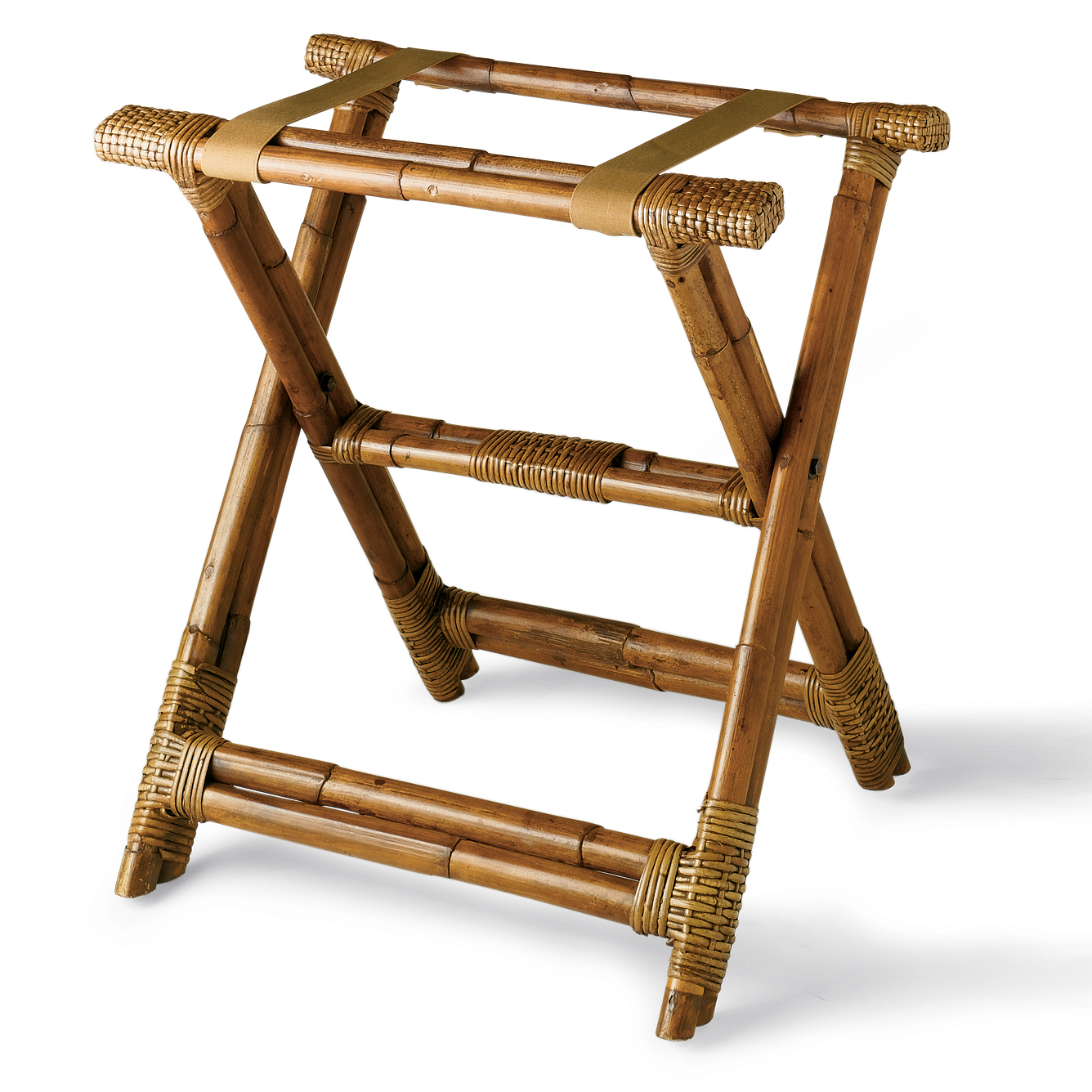 RATTAN LUGGAGE RACK