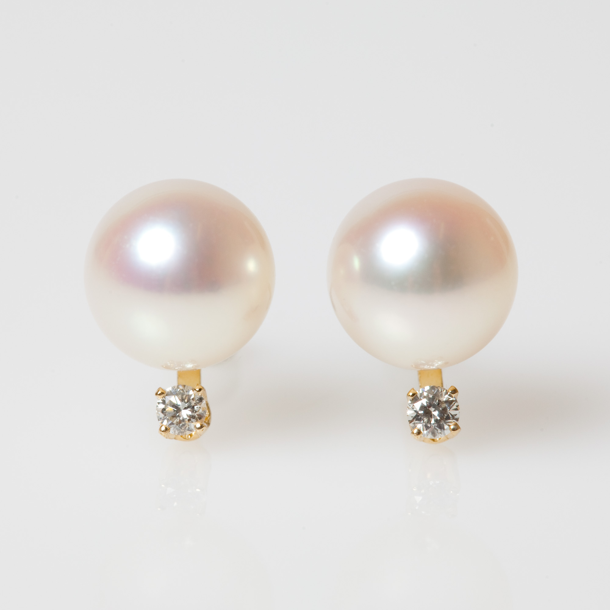 Pearl & Diamond Earrings