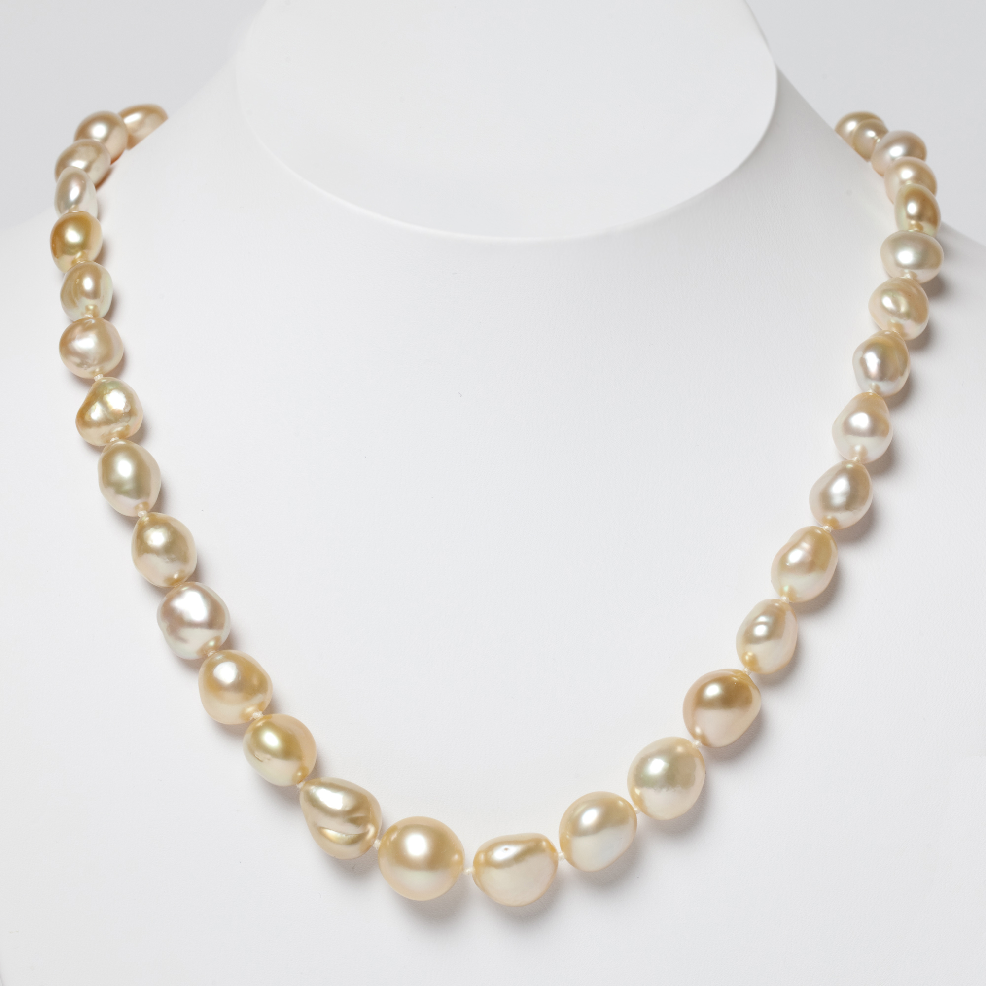 Yellow Keshi Pearl Necklace