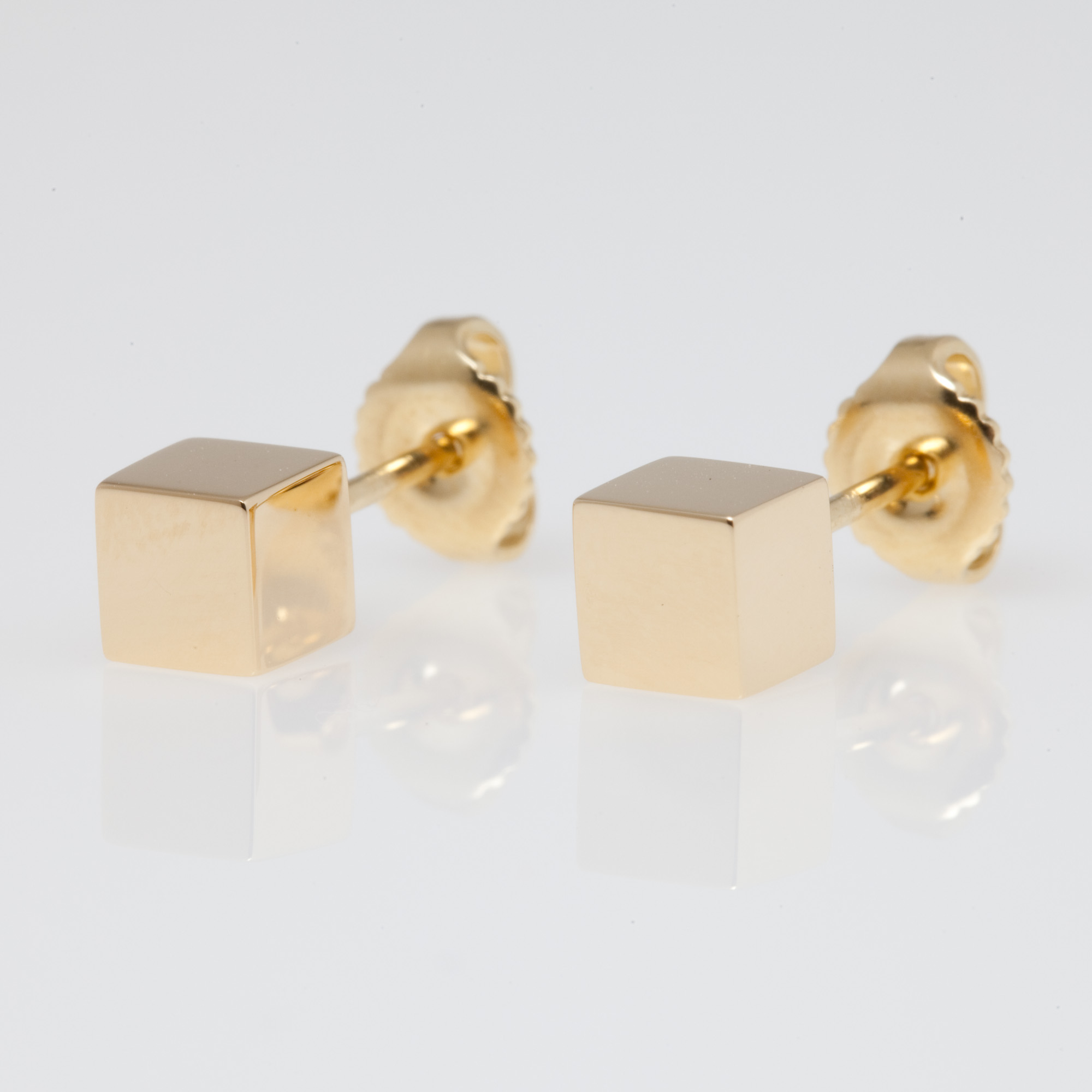 Polished Cube Earrings