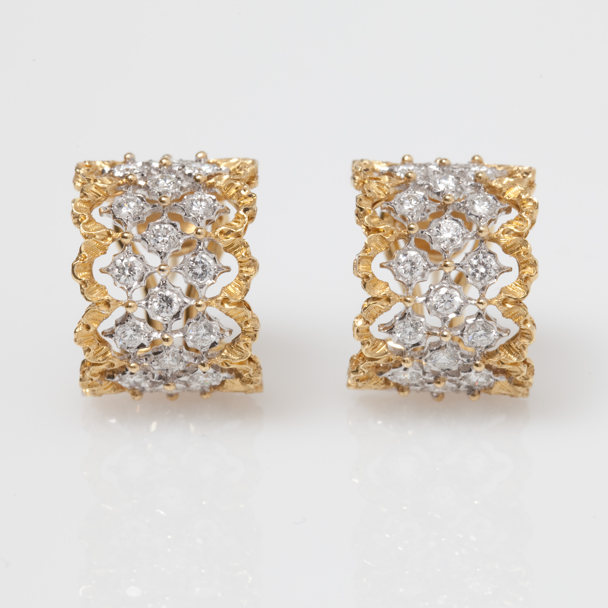 Rombi Diamond Hoop Earrings