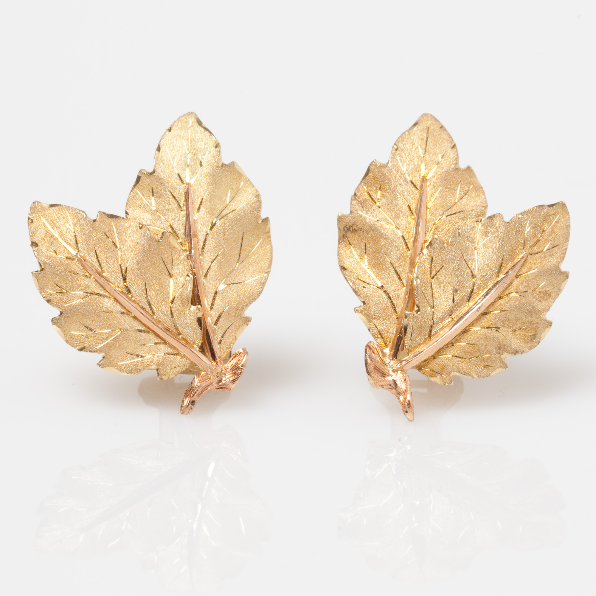 Buccellati Grape Leaf Earrings