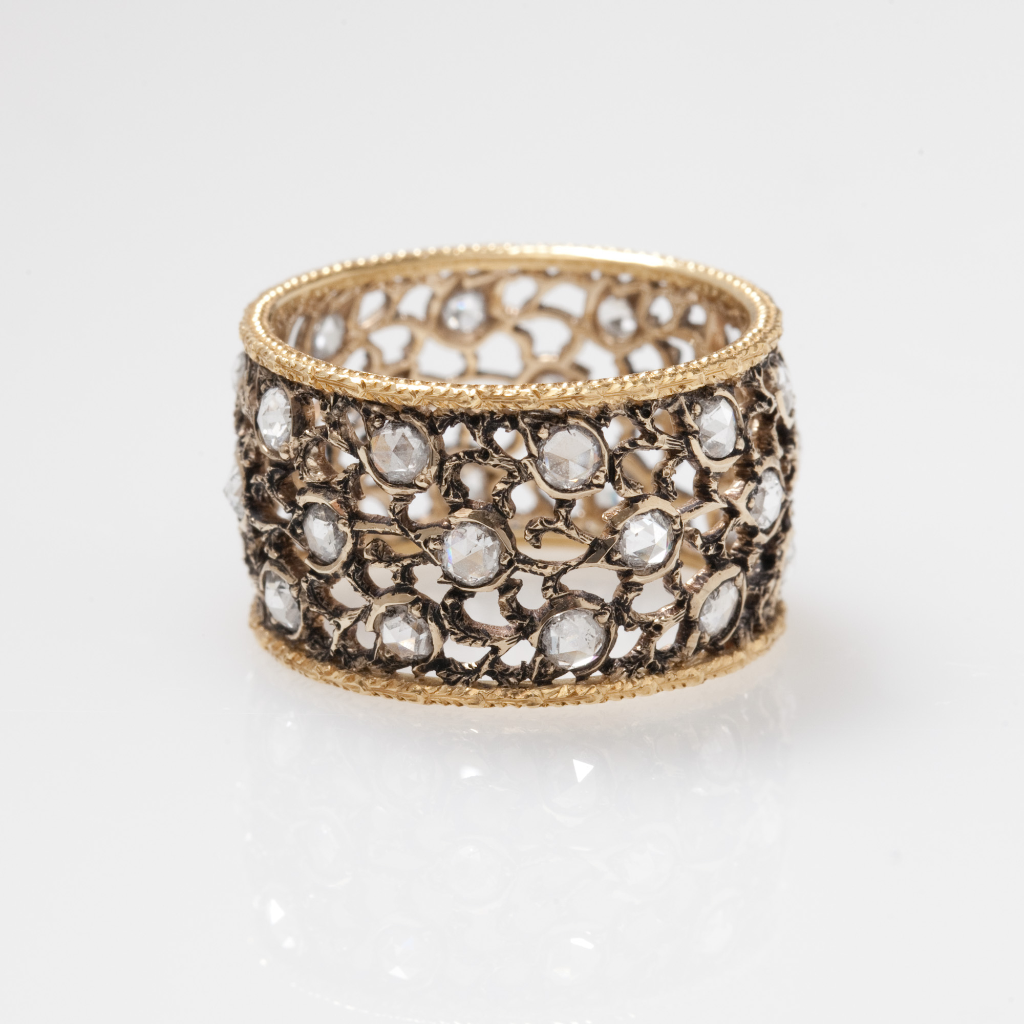 Firenze Rose Cut Diamond Band Ring