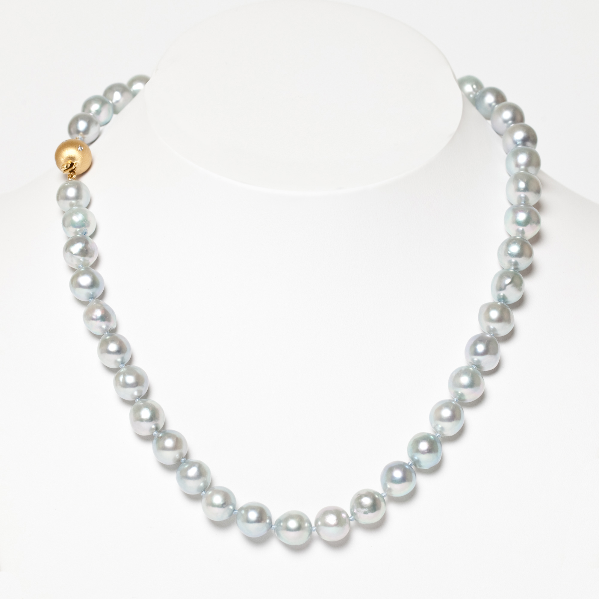 Blue Akoya Pearl Necklace