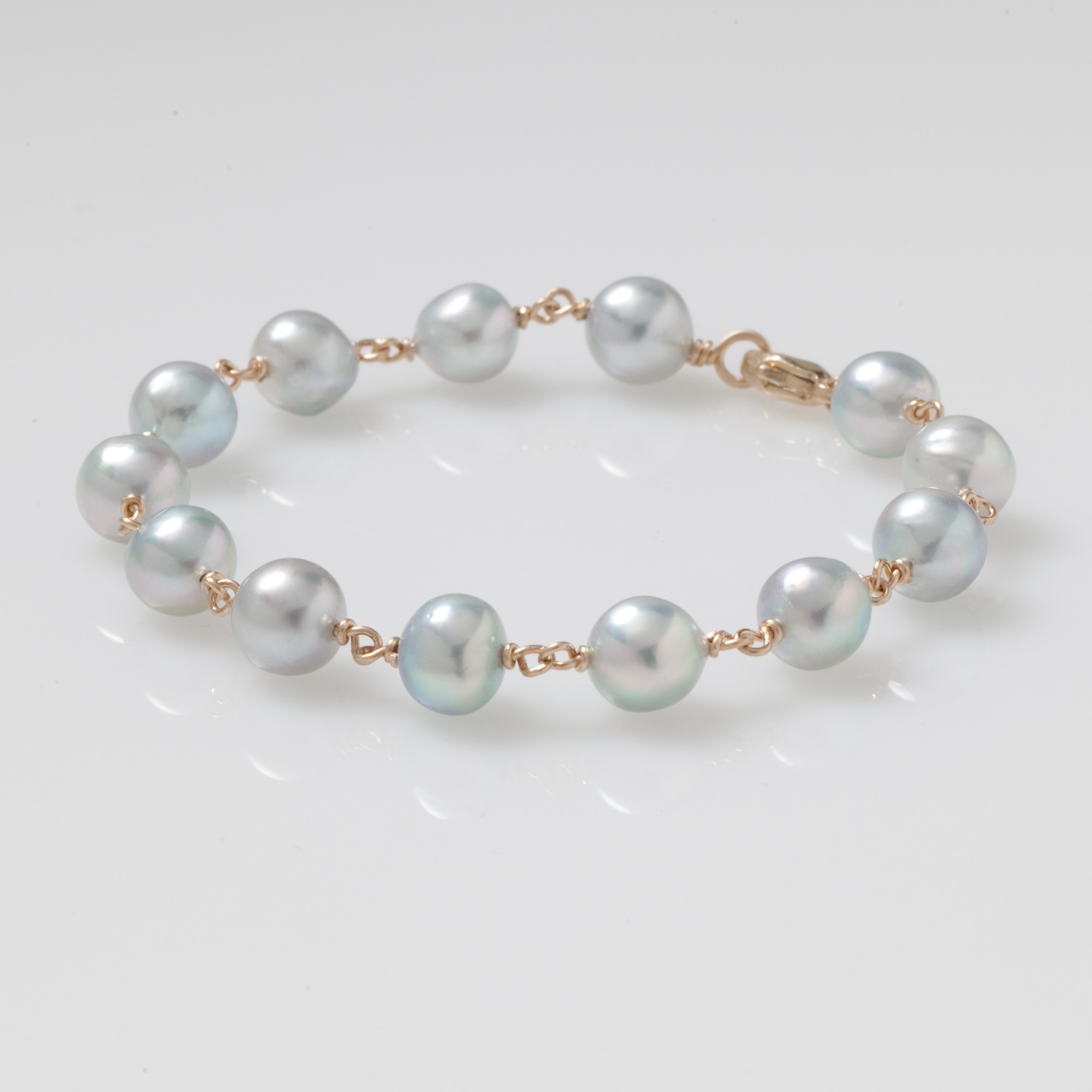 Blue Akoya Pearl Bracelet