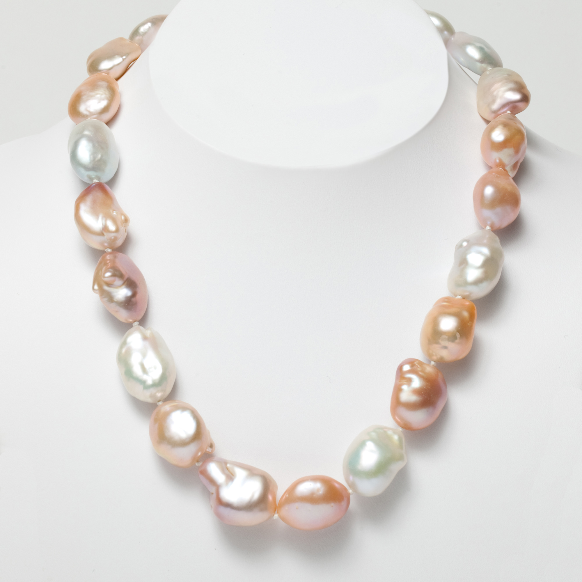 Pastel Baroque Pearl Necklace