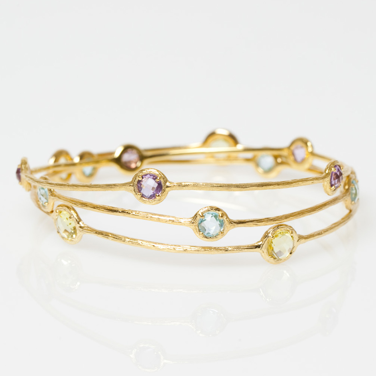Amethyst Bangle Bracelet