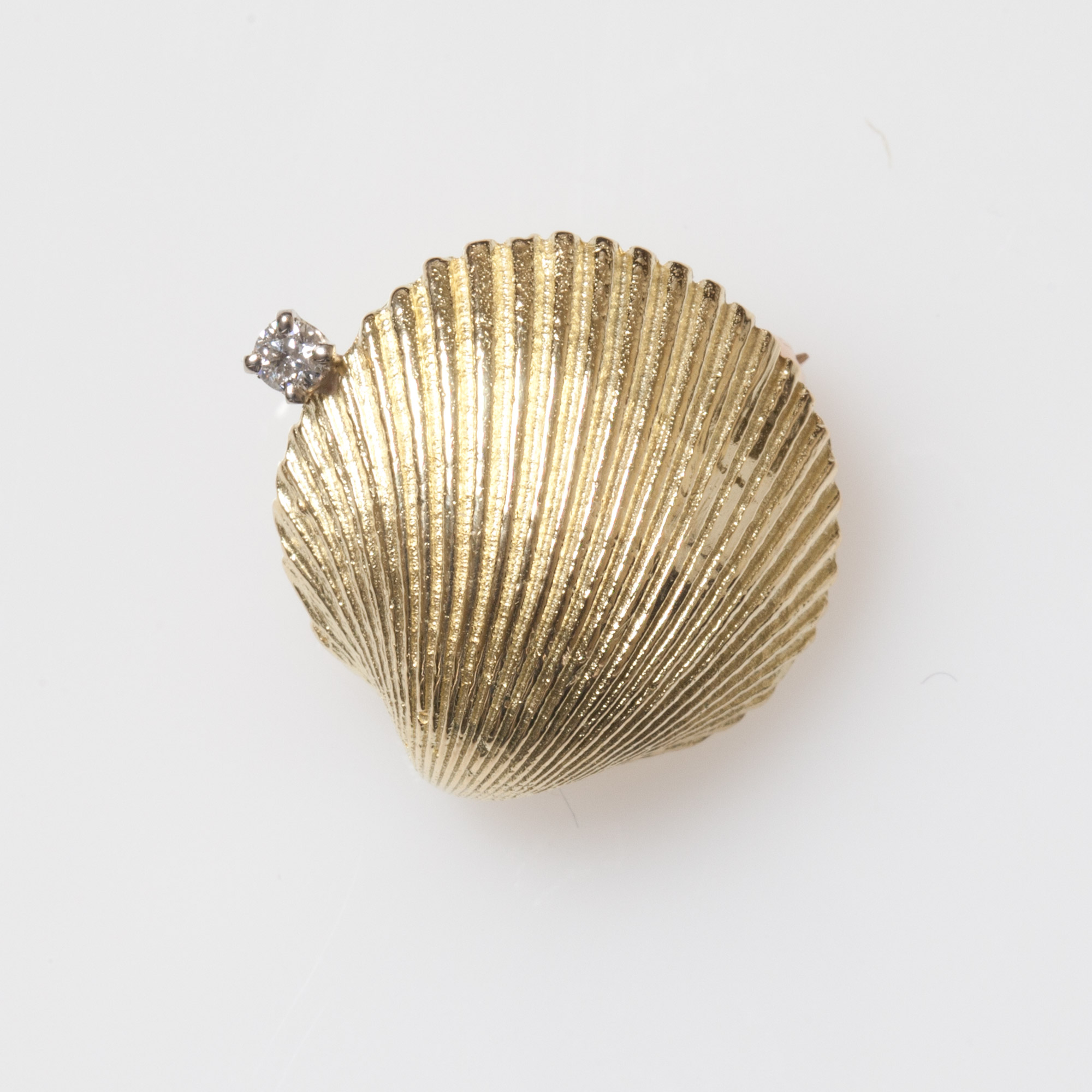 Cockle Shell Brooch