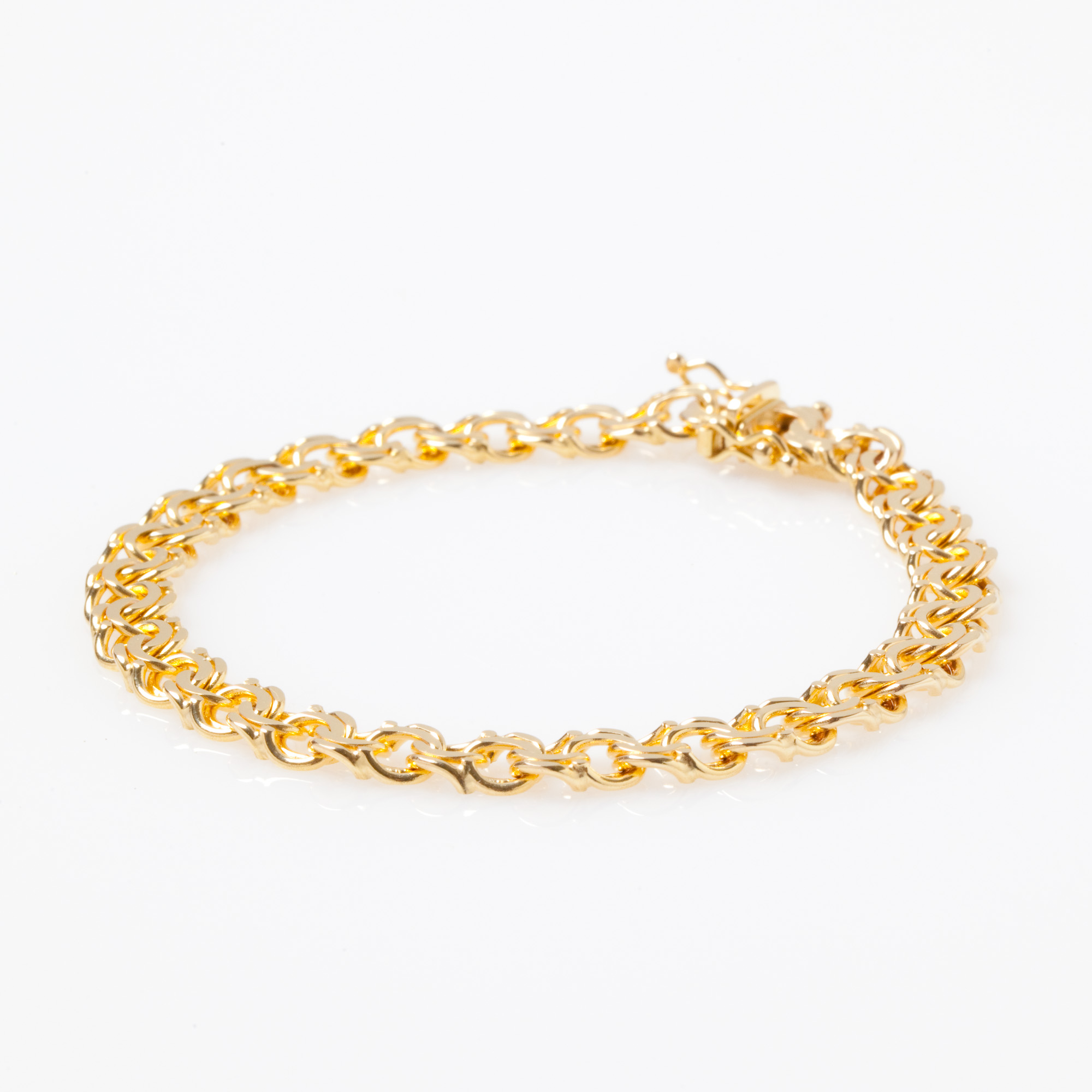 Double Curb Link Bracelet