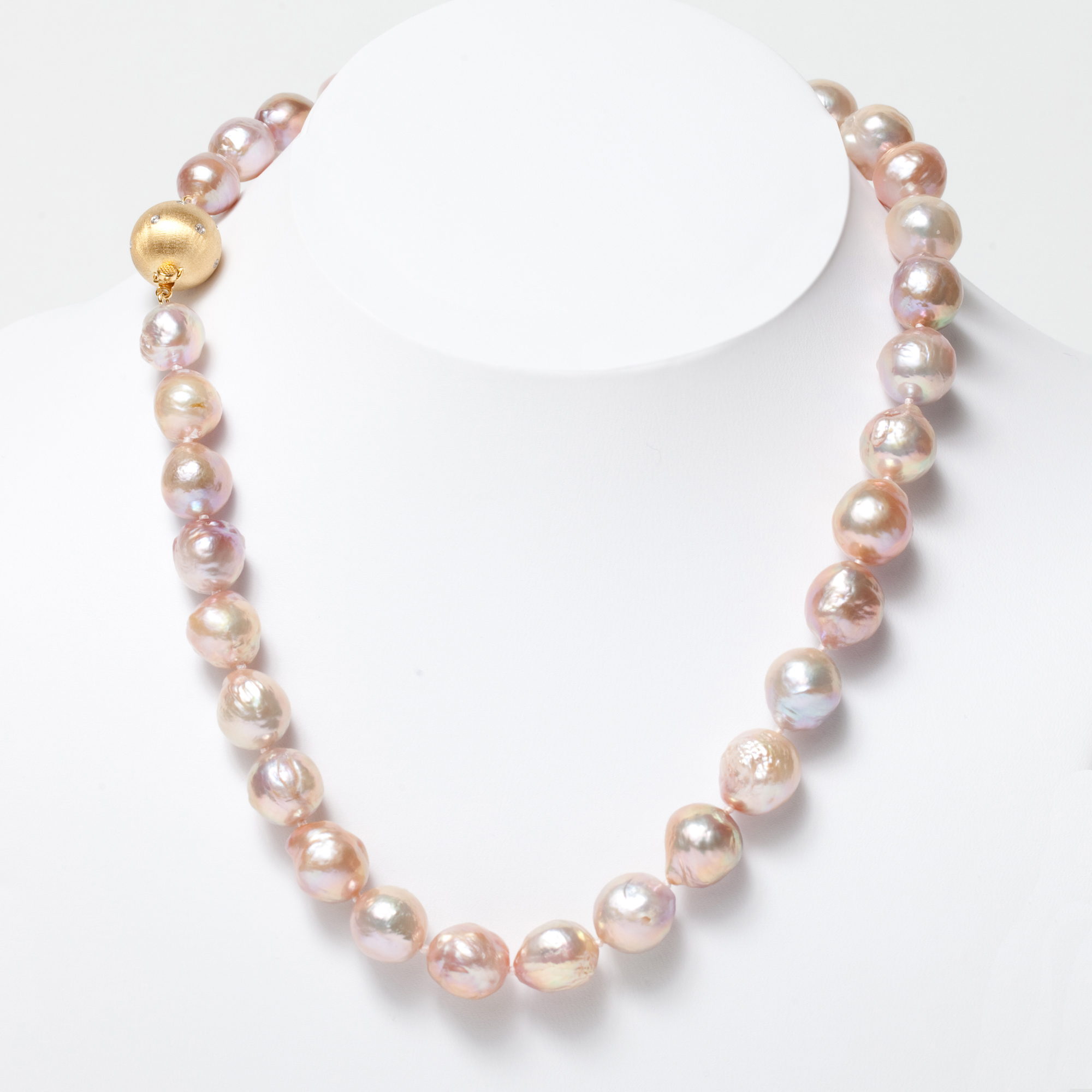 Bronze Pearl Necklace