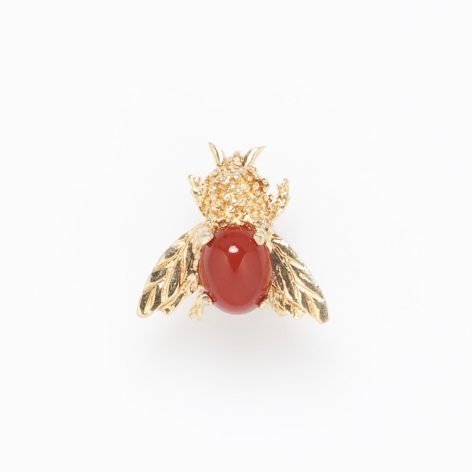 Carnelian Bee Brooch