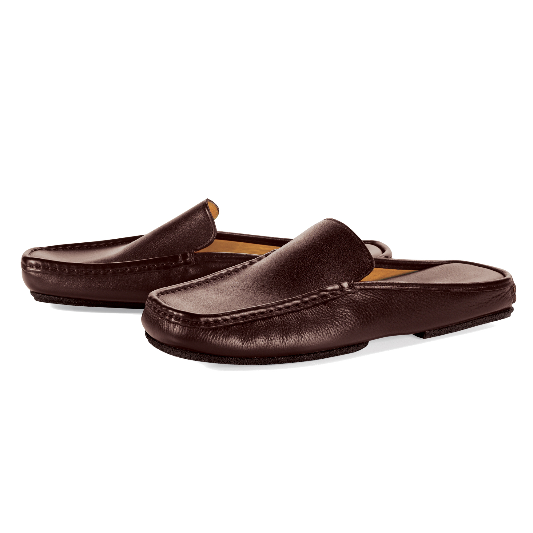 Men's Indoor-Outdoor Leather Slippers