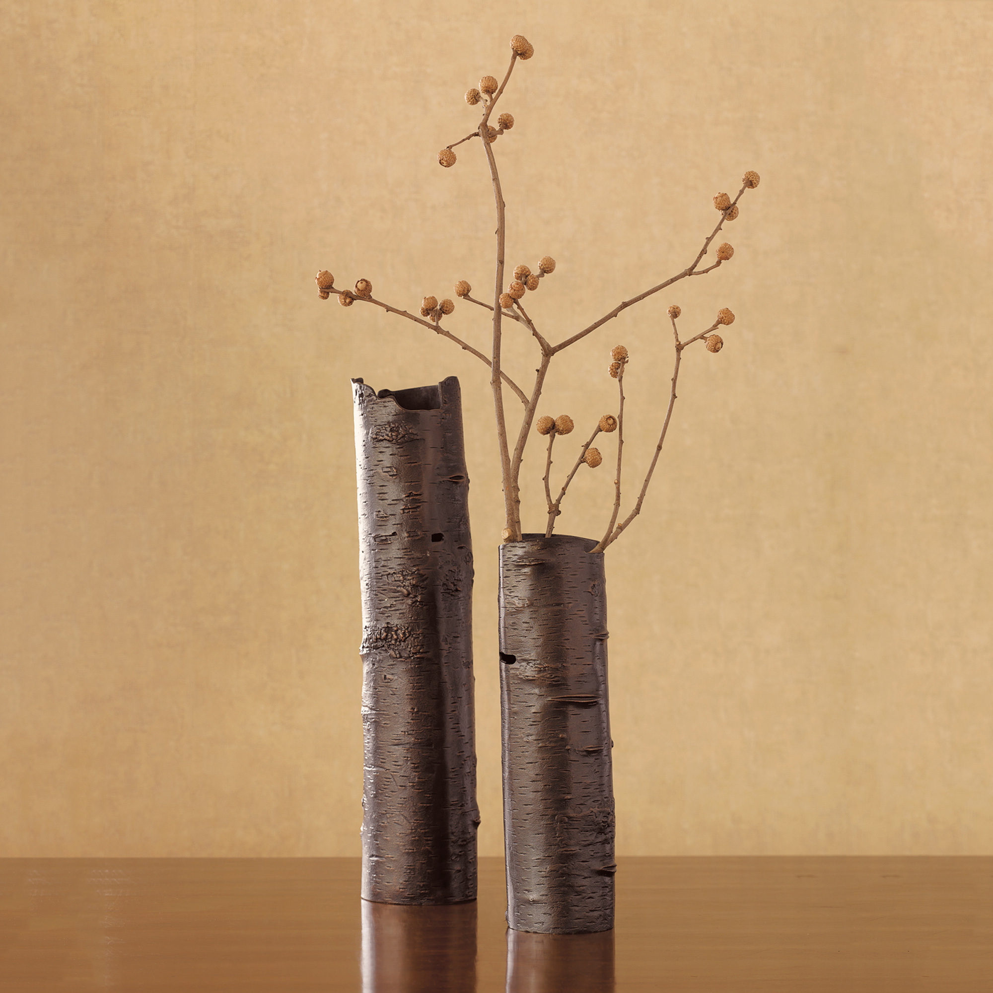 COPPER BIRCH VASE 16IN