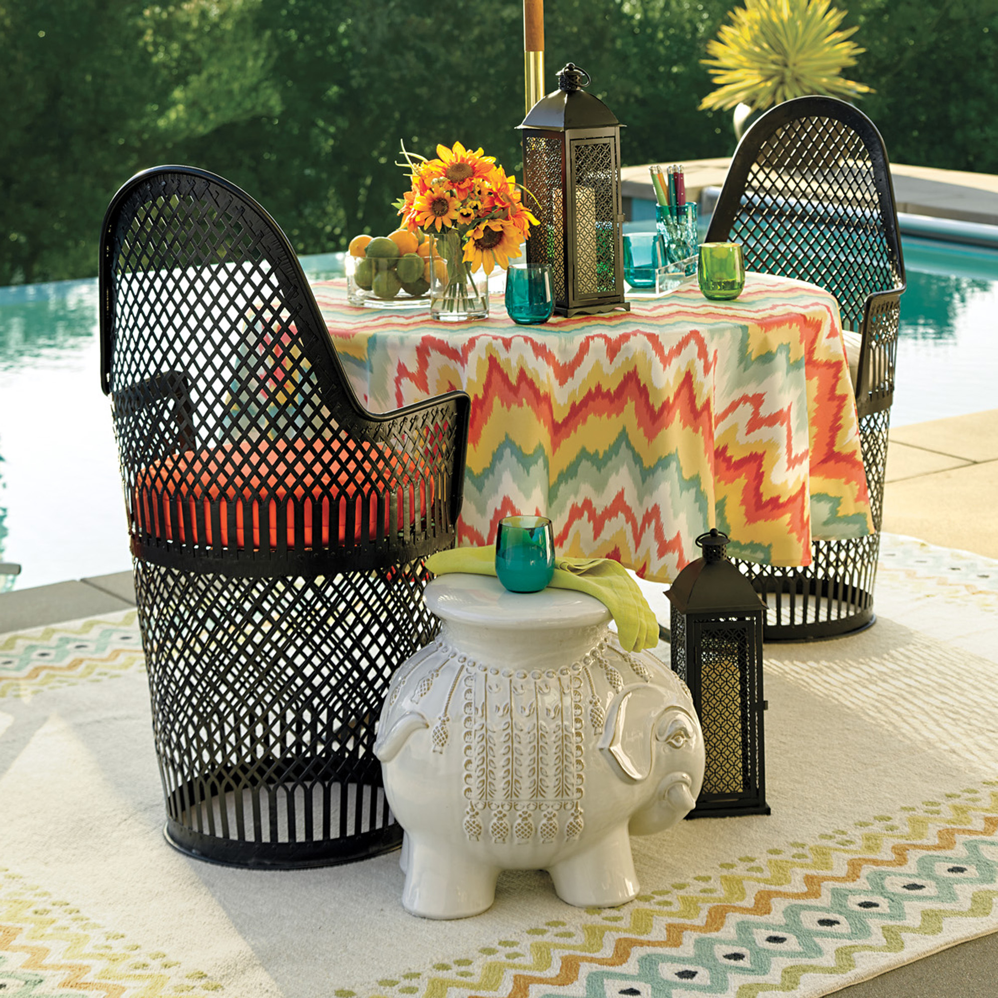 IRON LATTICE CHAIR