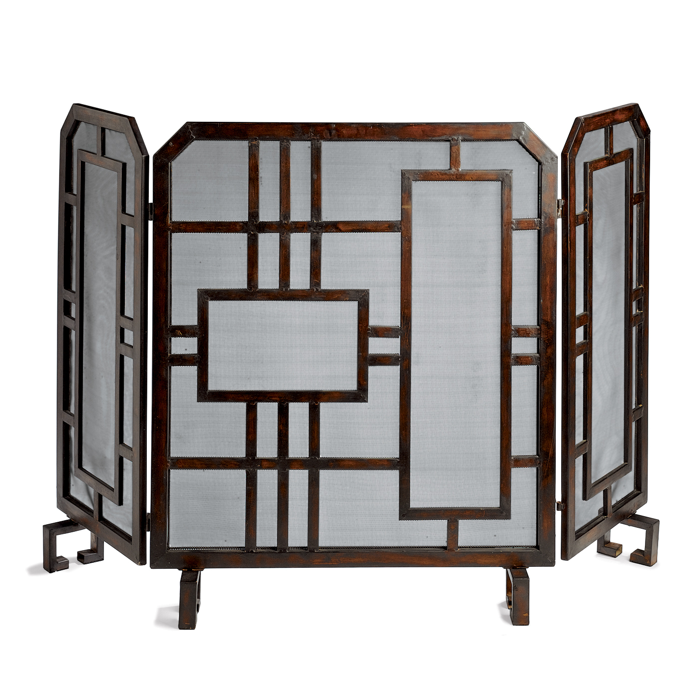 GEOMETRIC FIREPLACE SCREEN