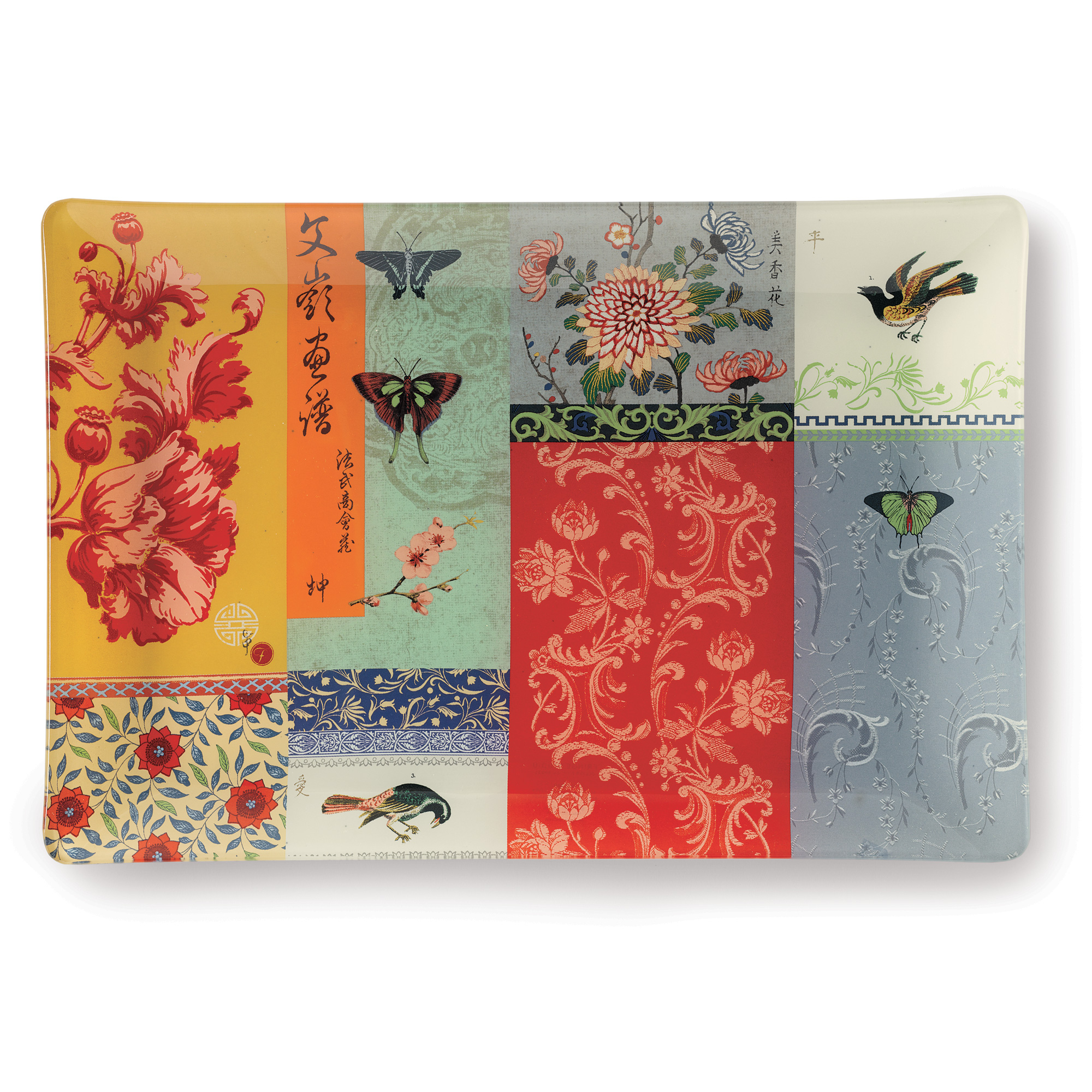 FLORAL BUTTERFLY TRAY