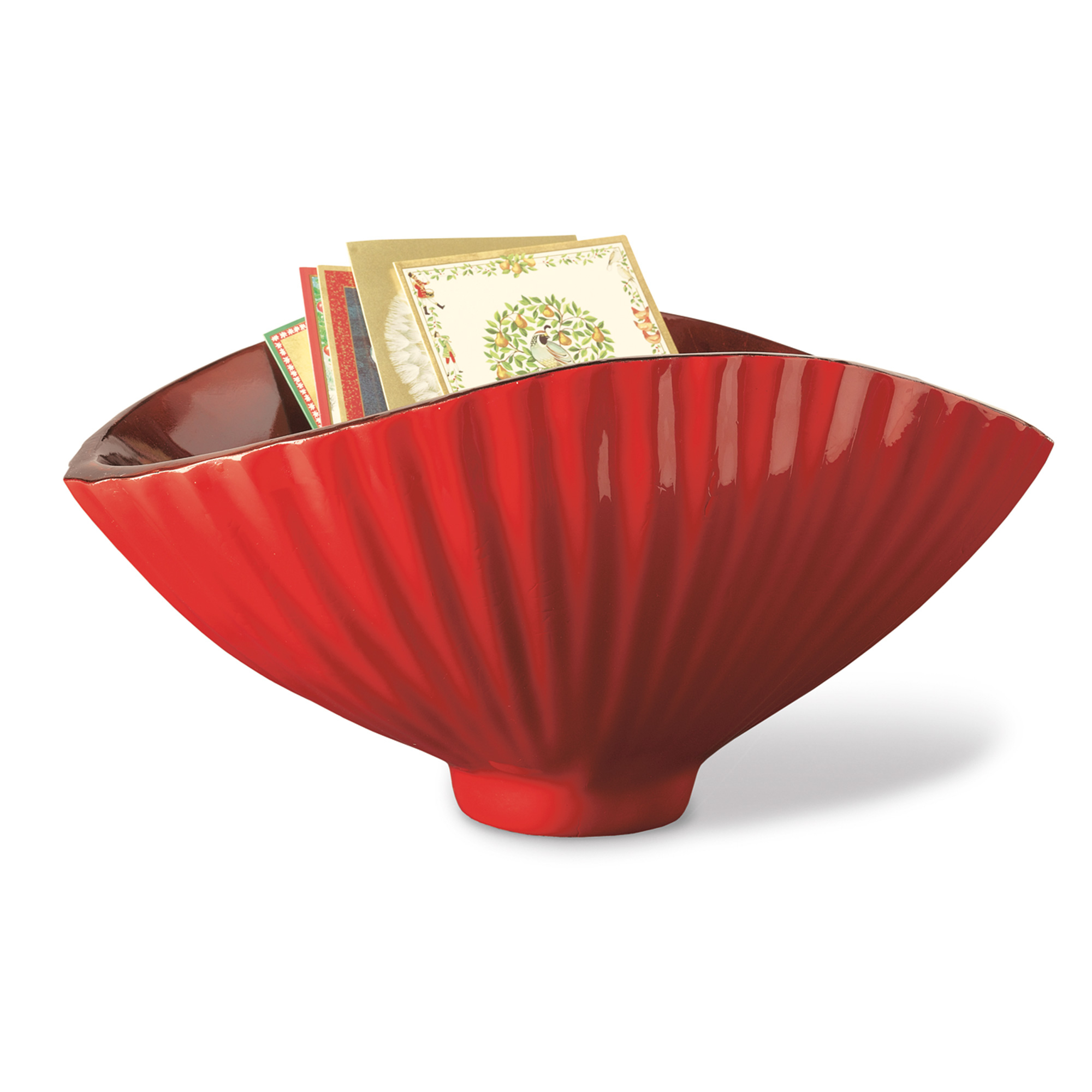 Lacquered Fluted Bowl