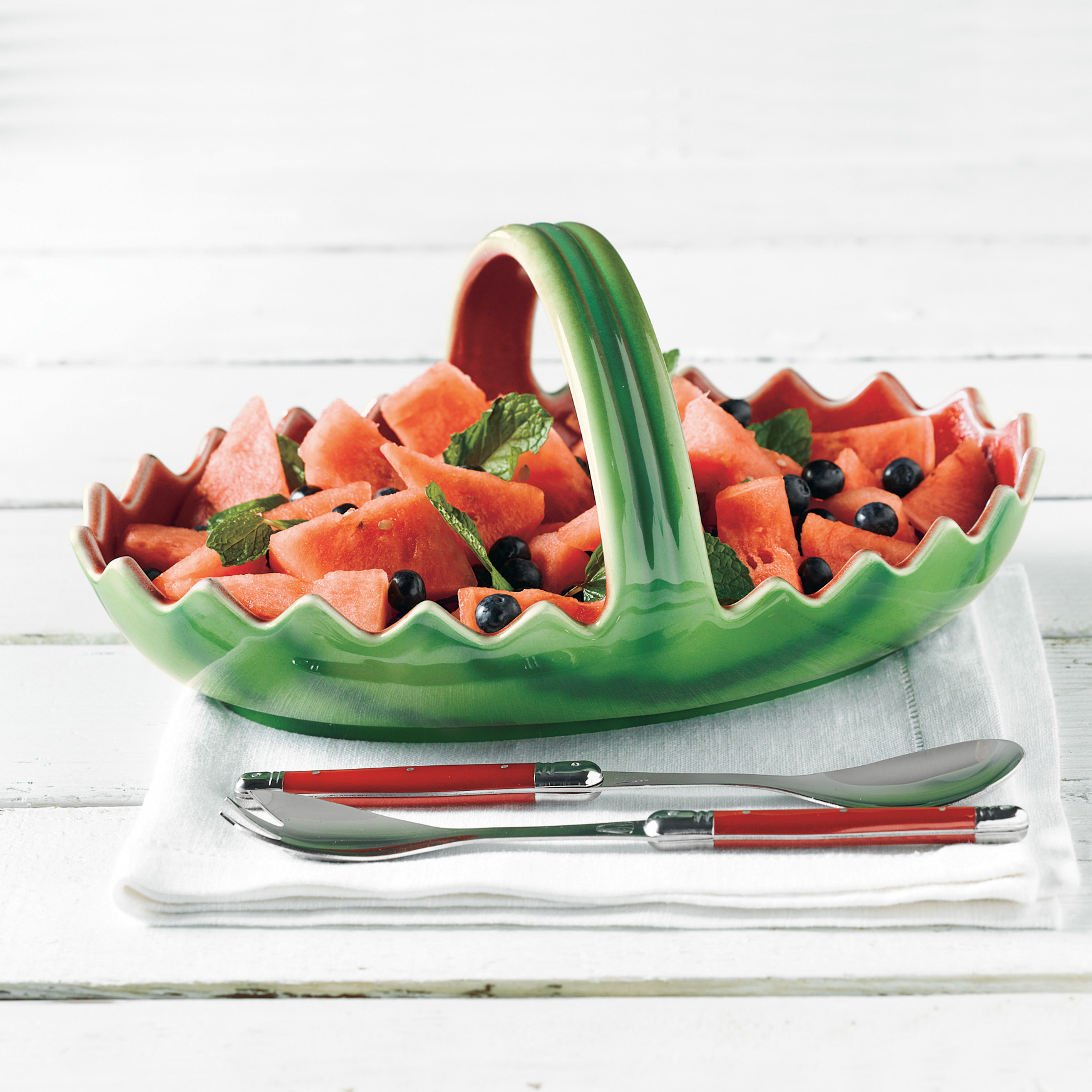 WATERMELON CERAMIC BASKET