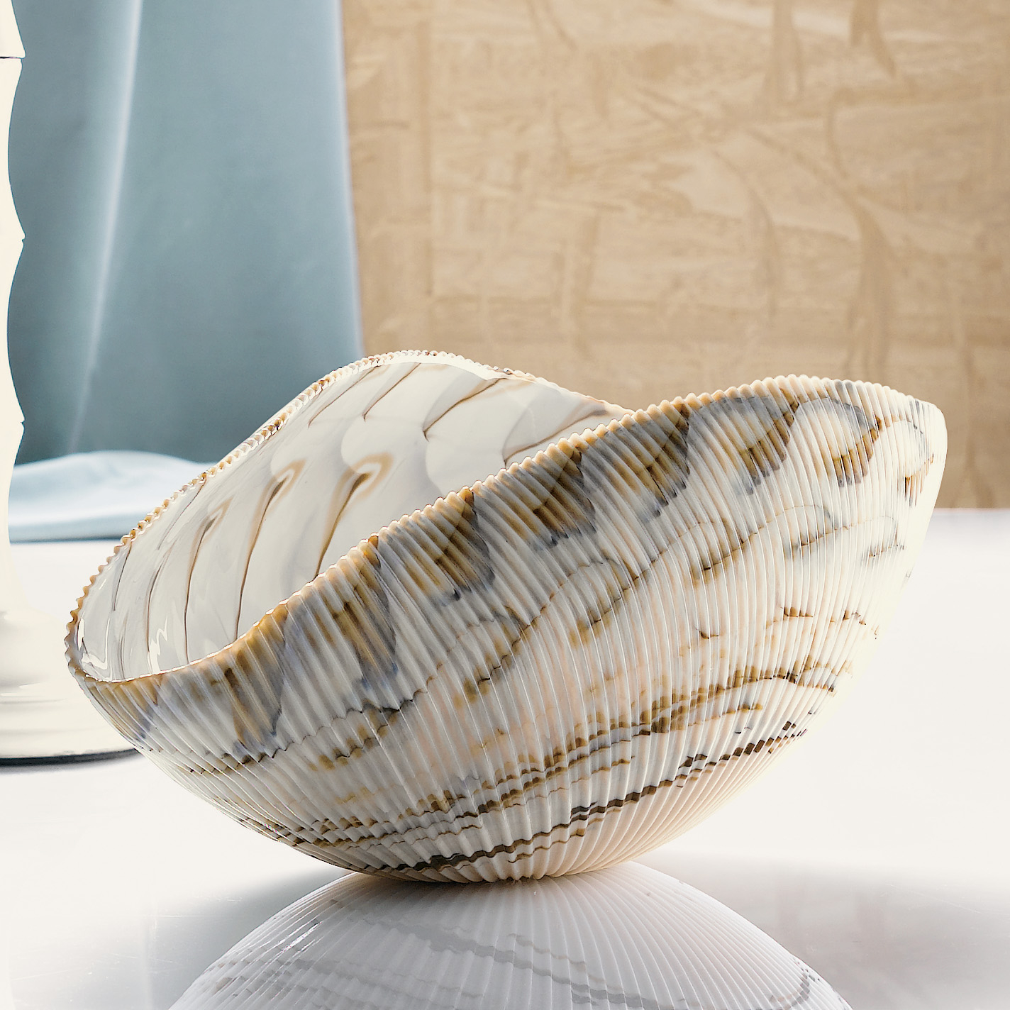MURANO SHELL BOWL BEIGE