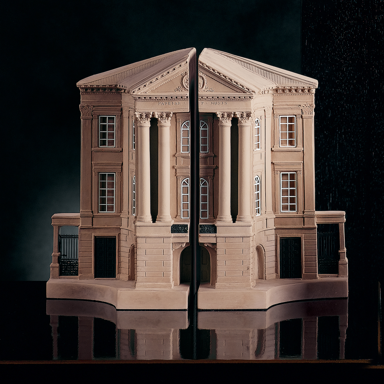 Mozart Opera House Bookend Pair