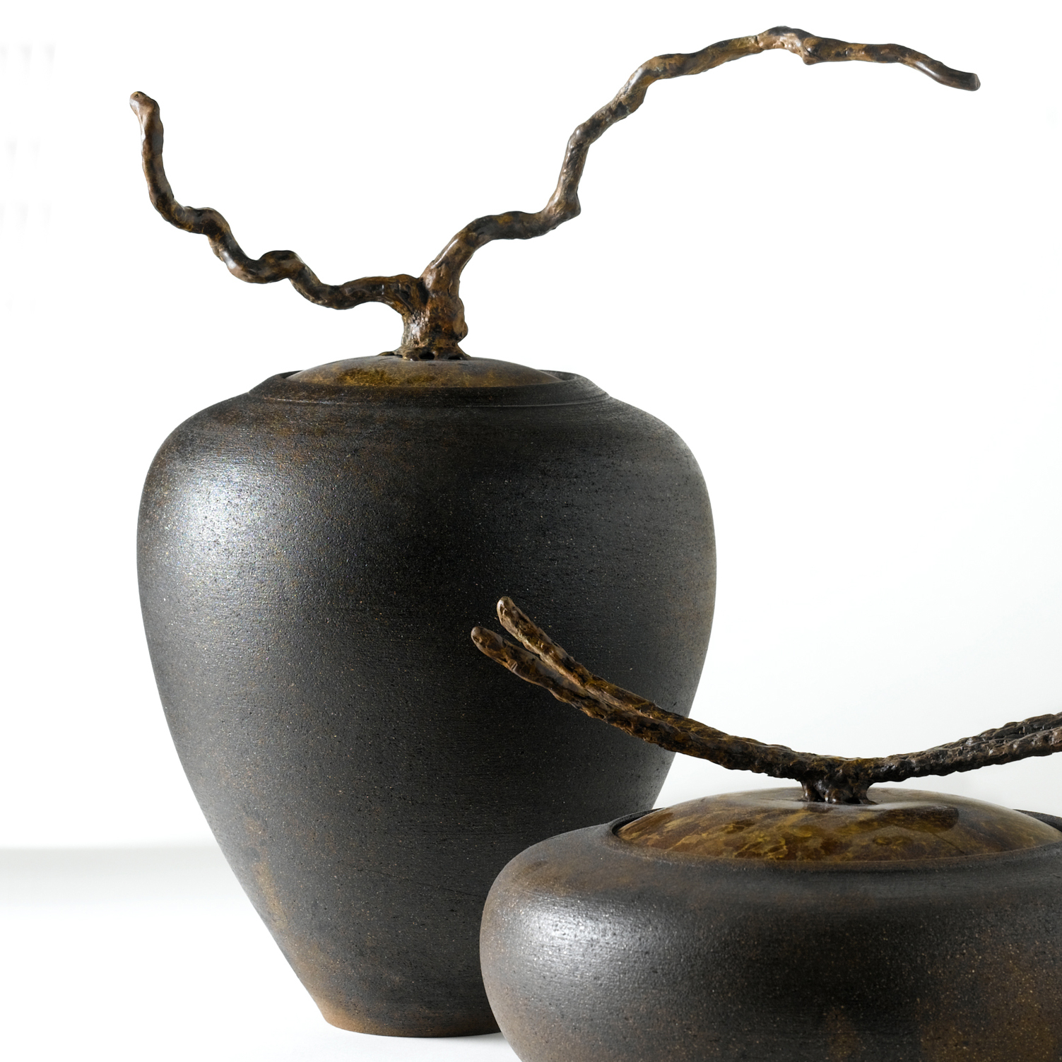 TALL TWIG HANDLED GOURD