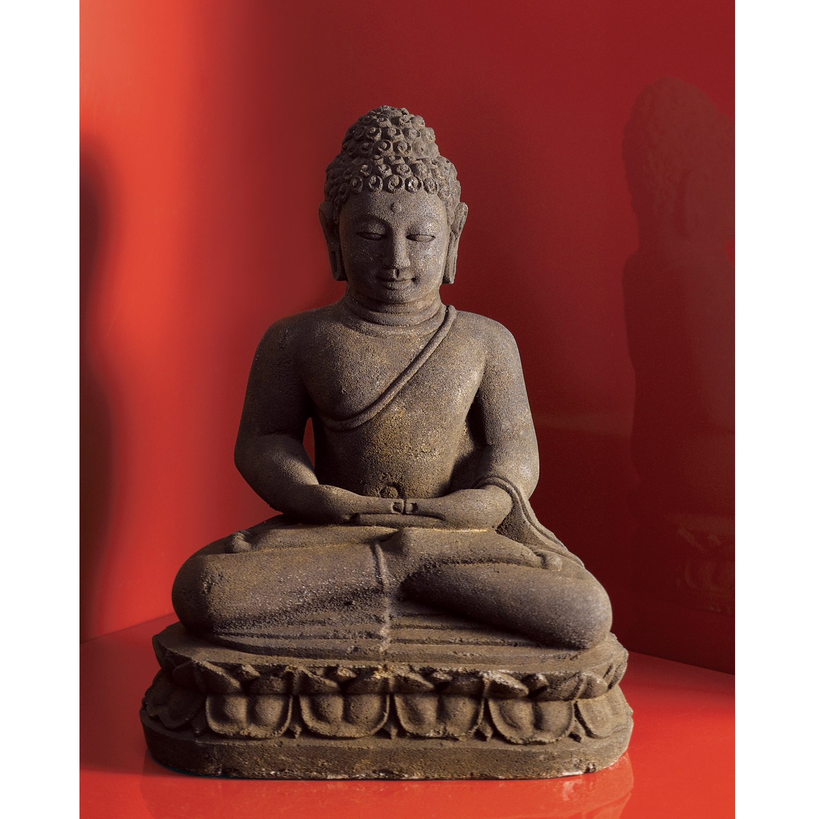 STONE SEATED BUDDHA