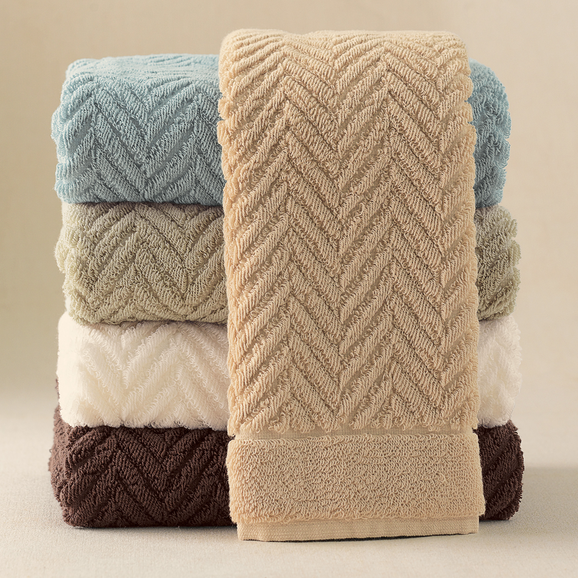 SOLID HERRINGBONE BATH SHEET