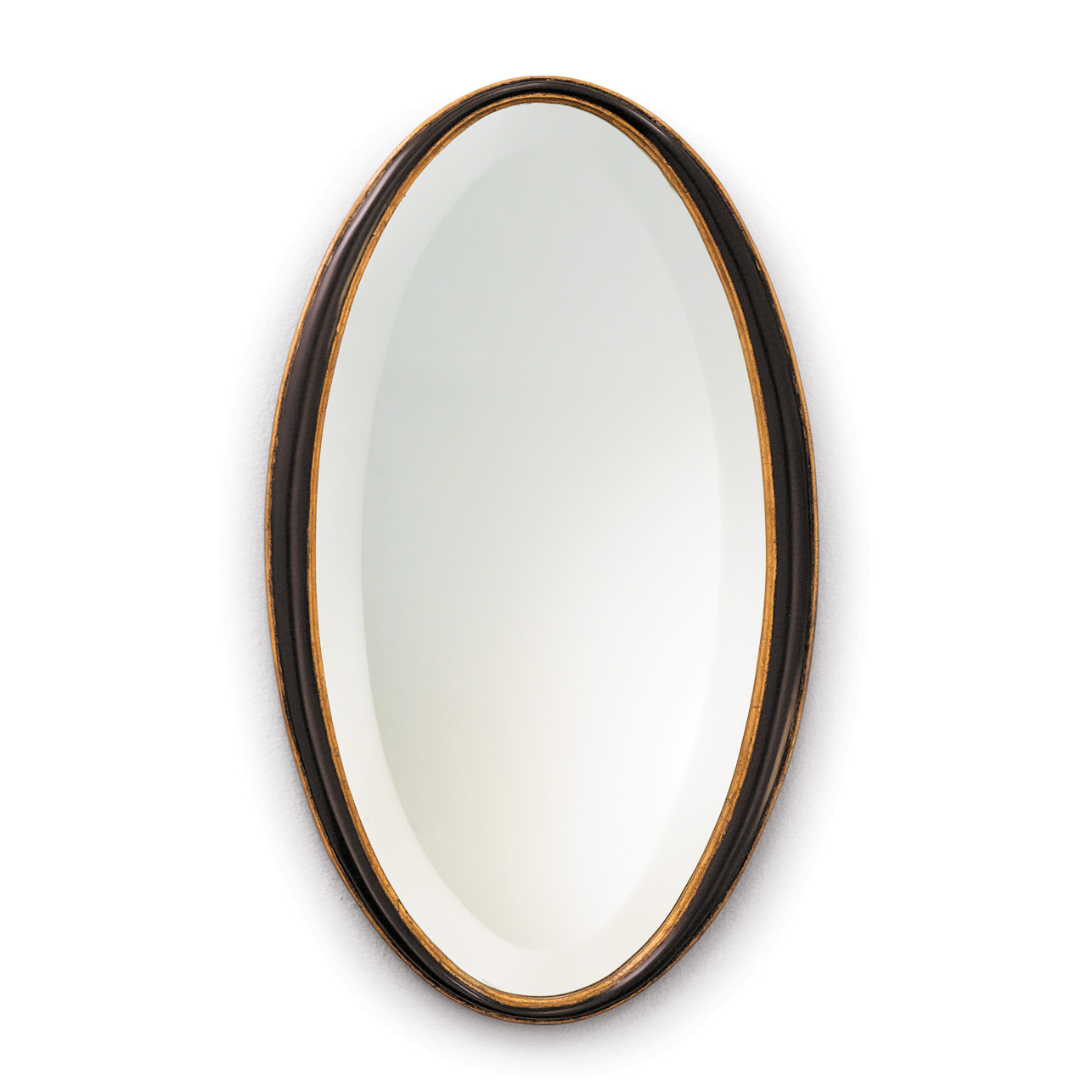 BLACK OVAL MIRROR