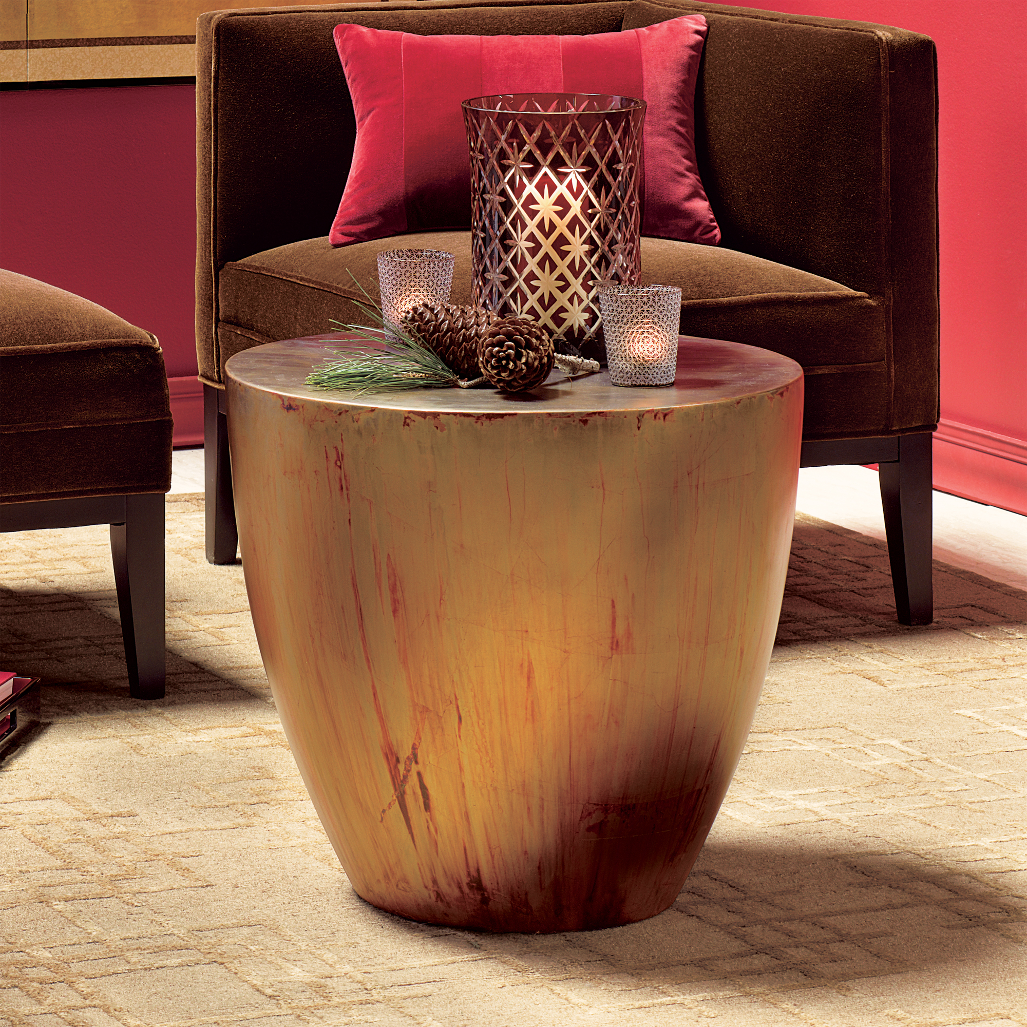 COPPER KETTLEDRUM STOOL