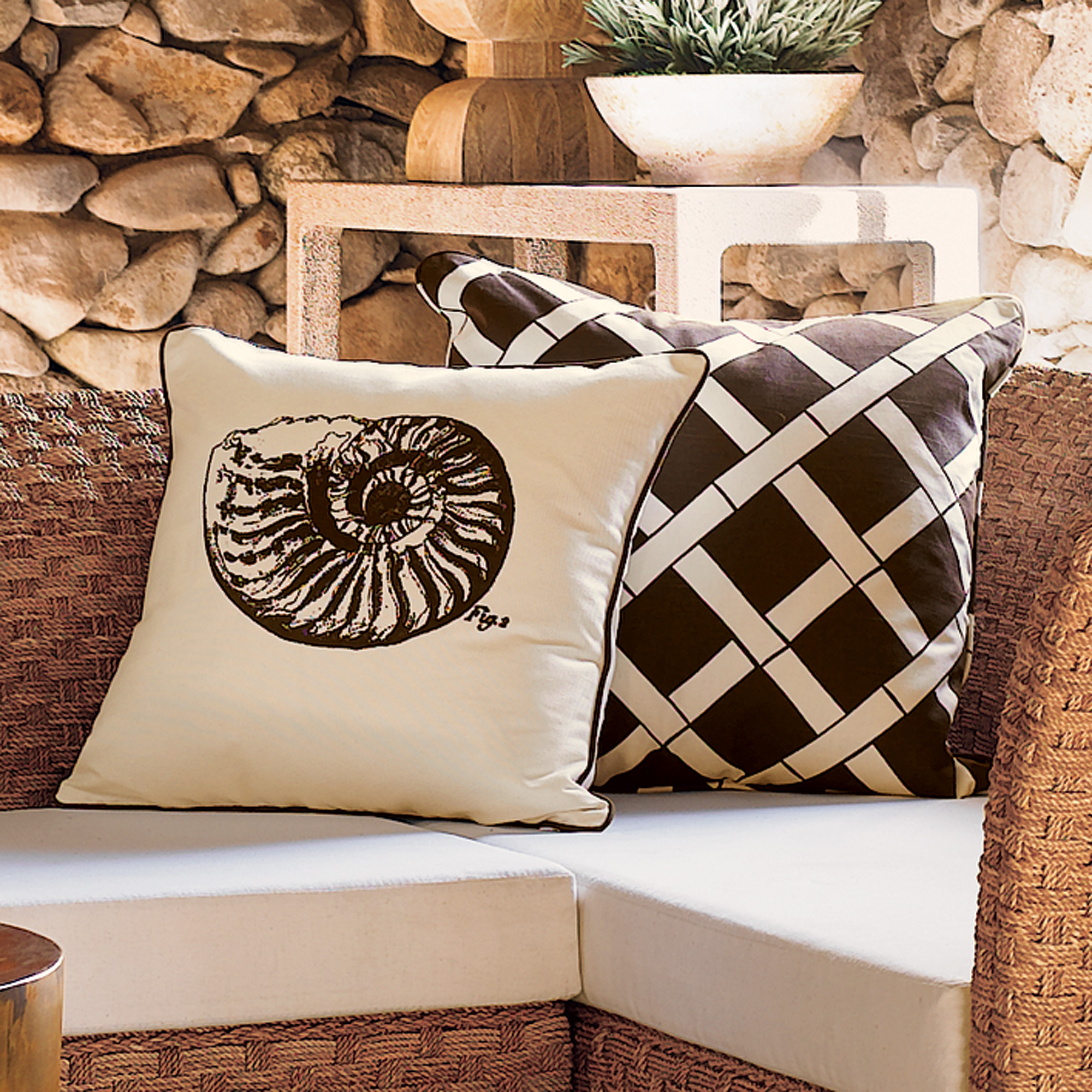 Nautilus Shell Pillow, 20