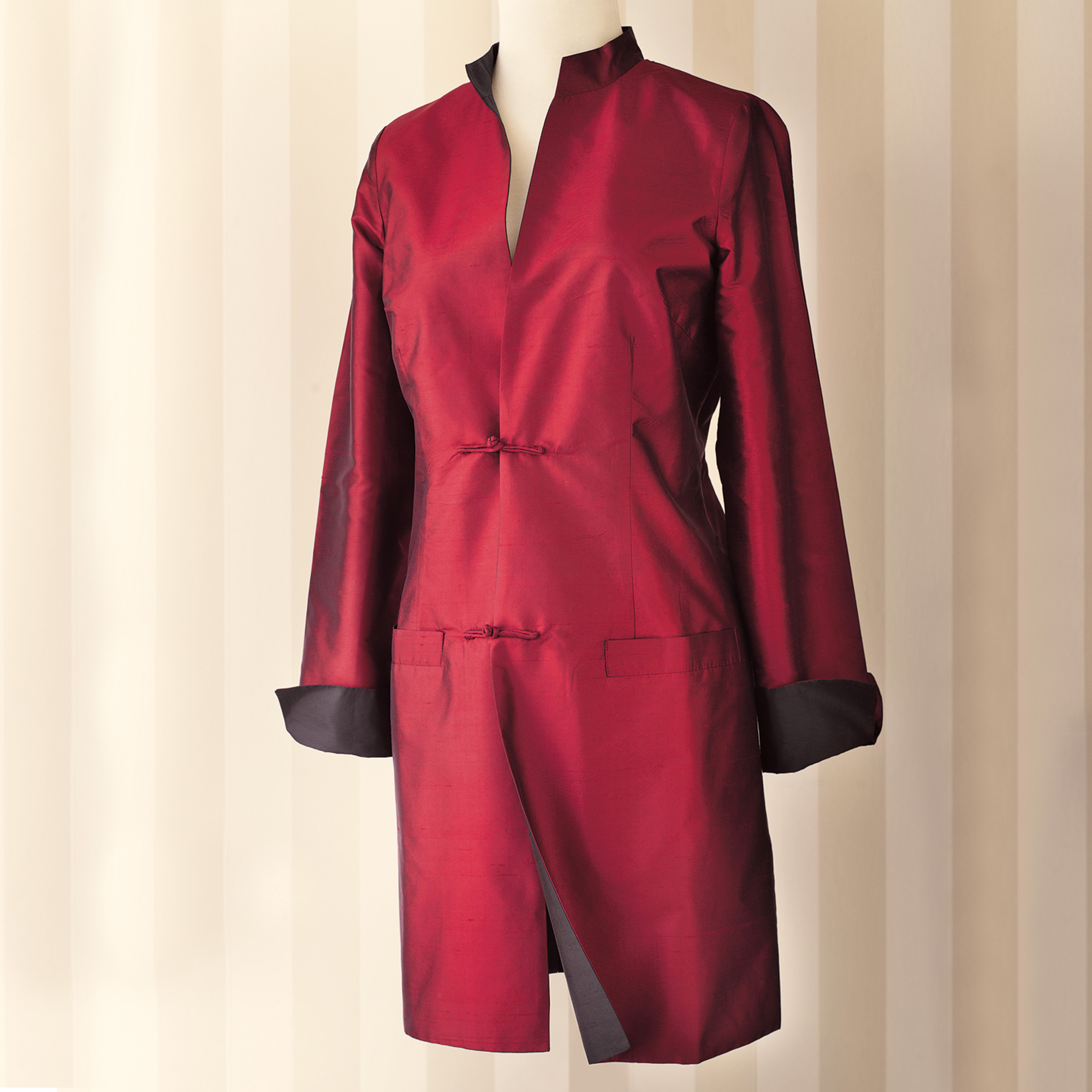 Reversible Silk Mao Jacket