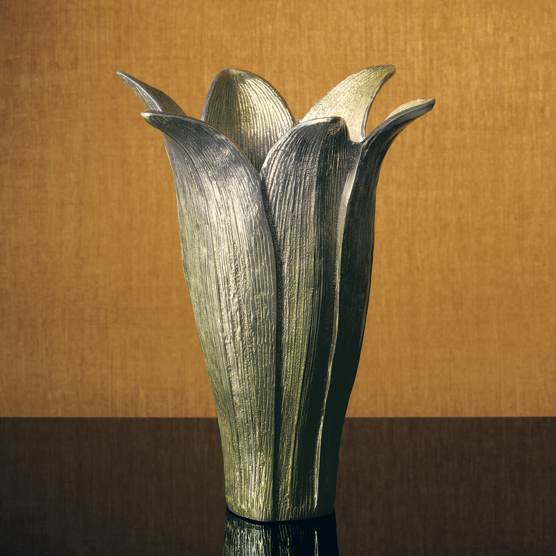 FLOWER ENAMEL VASE MICHAEL ARAM
