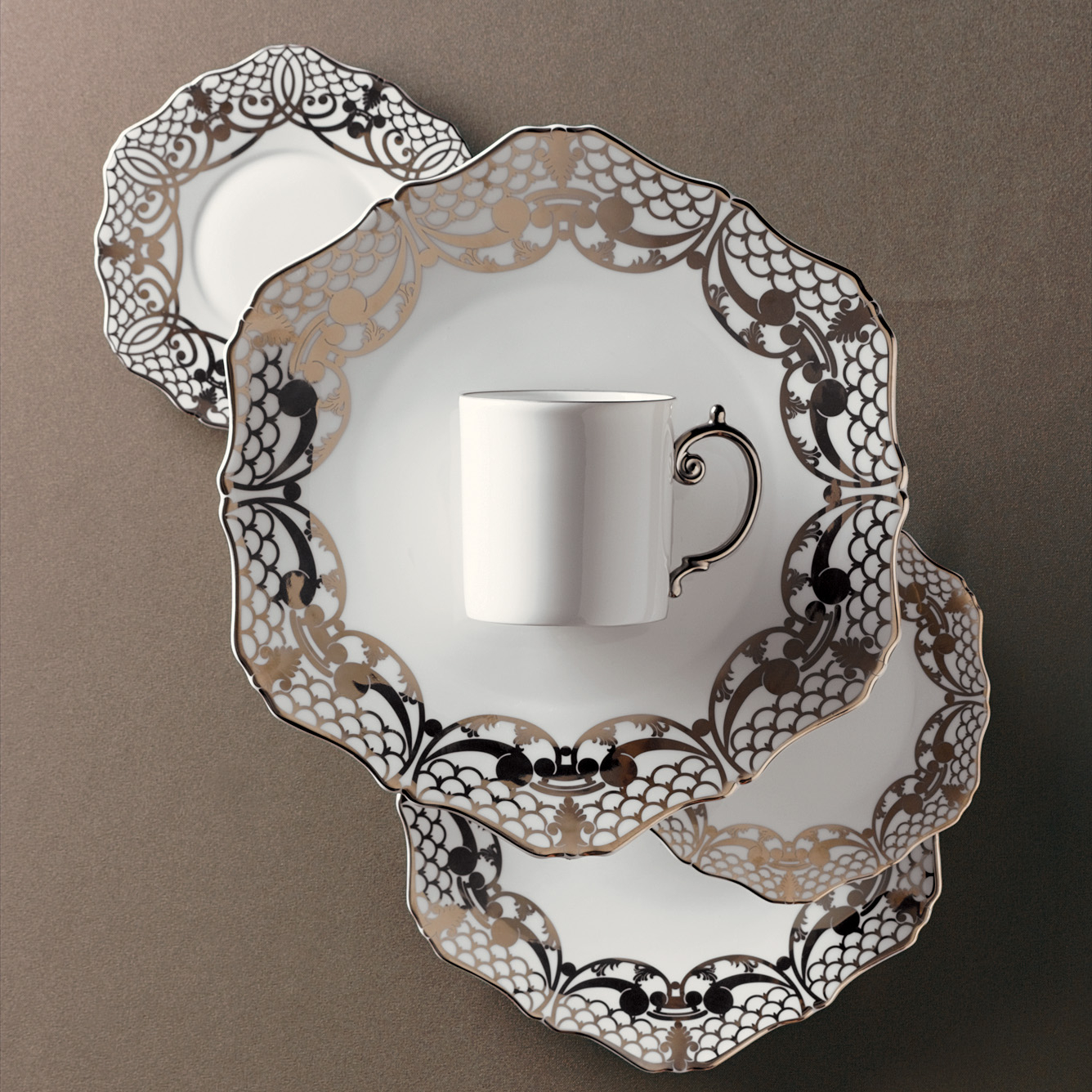L'Objet Alencon Platinum Dinnerware