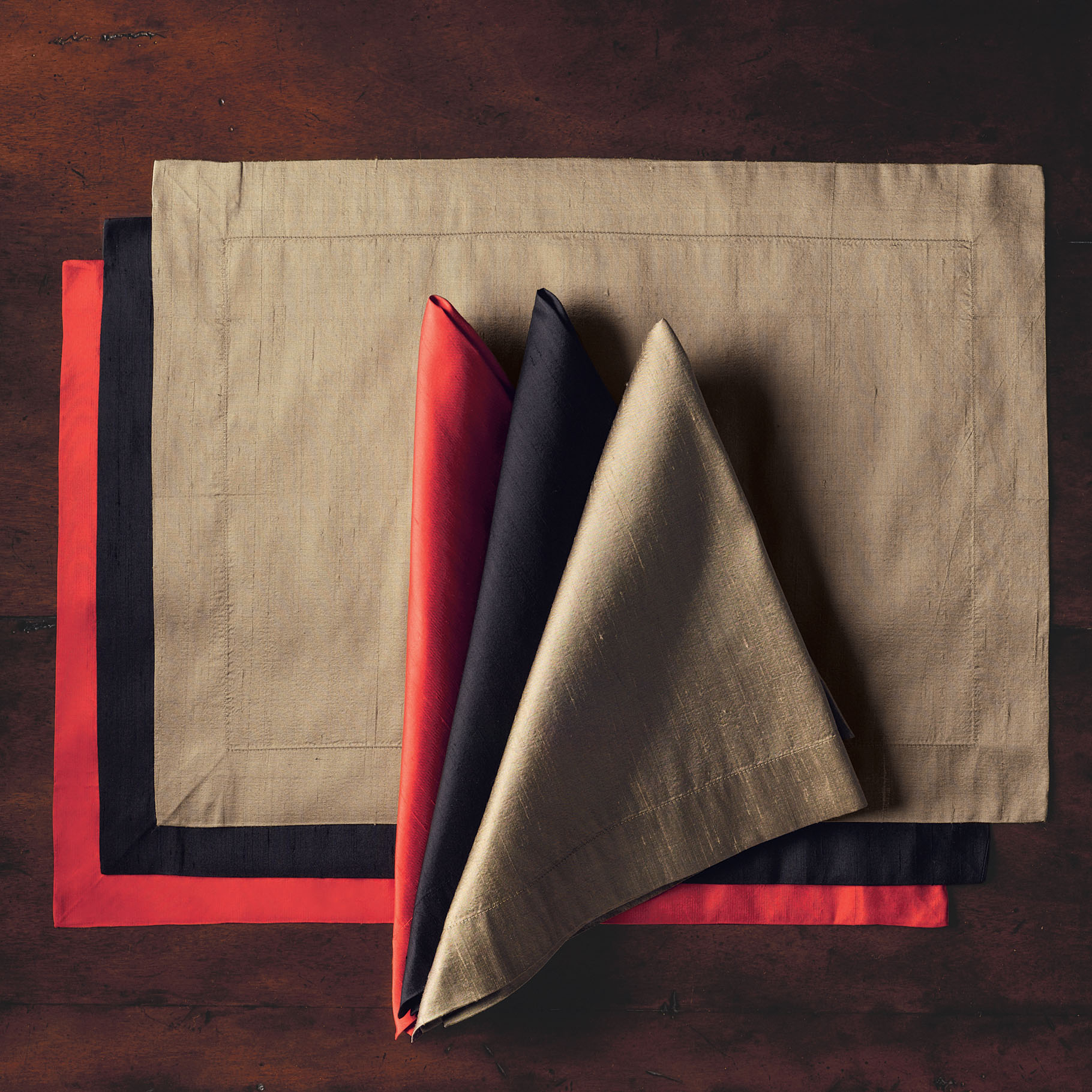S6 SILK COCKTAIL NAPKINS